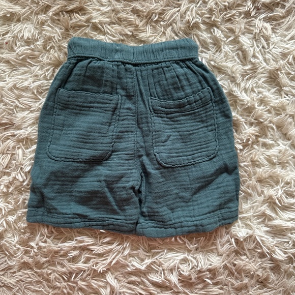 New Zara Boys Linen Shorts Teal Size 4 5 Years - Picture 3 of 3